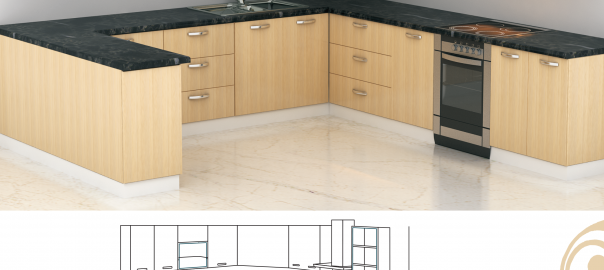 U Shaped Kitchen Design for your modern home