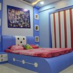 A Vibrant Bed Room by Rajesh Sharma Interior Designers