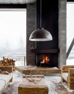 Winter Outdoor Styling-A Complete Makeover-Fire Place